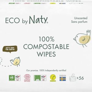 Eco by Naty Vlhčené ubrousky Naty bez vůně pro citlivou pokožku (výhodné balení) 168 ks