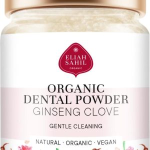 Eliah Sahil Organic Zubní prášek ženšen a hřebíček 60 g
