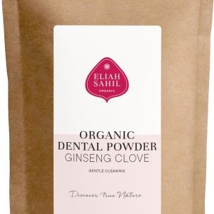 Eliah Sahil Organic Zubní prášek ženšen a hřebíček náplň 200 g
