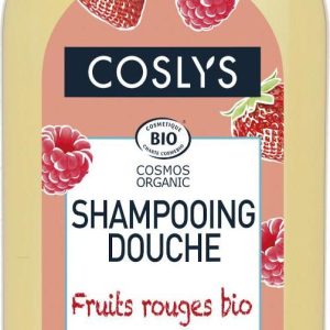 Coslys Sprchový šampon bez mýdla 2 v 1 na vlasy a tělo červené bobule 750 ml