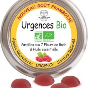 Les Fleurs de Bach Pastilky Bio-Bachovky První pomoc, malina 45 ks