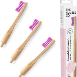 Humble Brush Zubní kartáček soft a vyměnitelné hlavice, fialový 1 + 2 ks