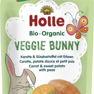 Holle Veggie Bunny Bio pyré mrkev, batáty a hrášek 100 g