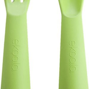 eKoala eKikò BIO plast Dětský příborový set zelená 2 ks