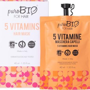 puroBIO cosmetics for Hair 5 Vitamins maska na vlasy 40 ml