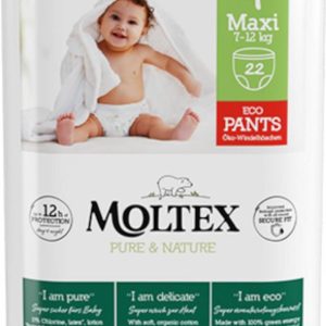 Moltex Natahovací plenkové kalhotky Pure & Nature Maxi 7-12 kg 22 ks