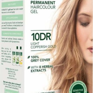 HERBATINT Permanentní barva na vlasy světle měděná zlatá 10DR 150 ml