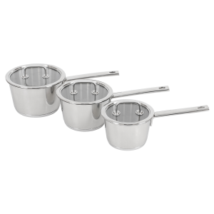 Set hrnců 3 ks s pokličkami – Merkur Master Chef Lunasol