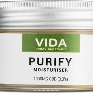 Pura Vida Organic CBD Hydratační krém, Purify, 1000 mg 30 ml