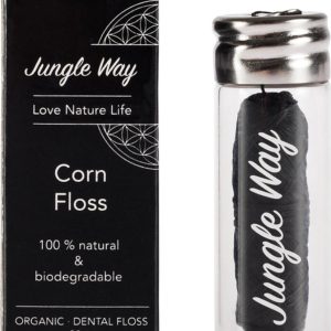 Jungle Way Zubní nit z kukuřičného vlákna se skleněným pouzdrem 18 g