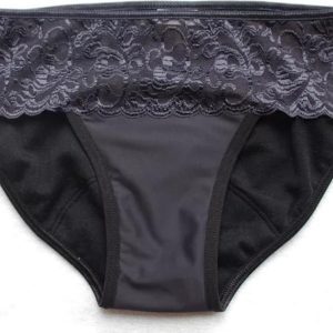 SAYU Menstruační kalhotky nízké s krajkou modré 1 ks, vel. 36