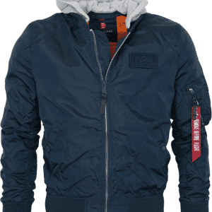 Alpha Industries Bunda MA-1 TT Hood BP Ref. rep. blue XL