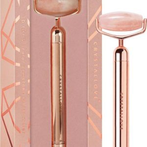 Crystallove Pulzační rose quartz roller na obličej 1 ks