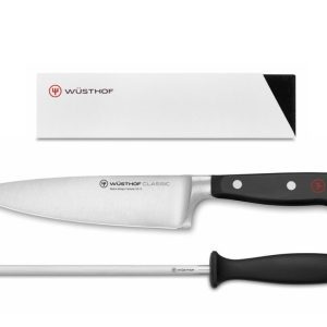 Wüsthof souprava kuchařského nože Classic, ocílky a ochrany ostří