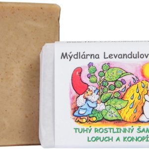 Mýdlárna Levandulový dům Tuhý šampon Lopuch a Konopí 120 g