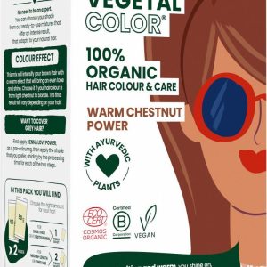 HERBATINT VEGETAL COLOUR Bio rostlinná barva na vlasy WARM CHESTNUT POWER 100 g