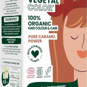 HERBATINT VEGETAL COLOUR Bio rostlinná barva na vlasy PURE CARAMEL POWER 100 g