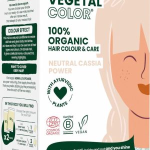 HERBATINT VEGETAL COLOUR Bio rostlinná barva na vlasy NEUTRAL CASSIA POWER 100 g
