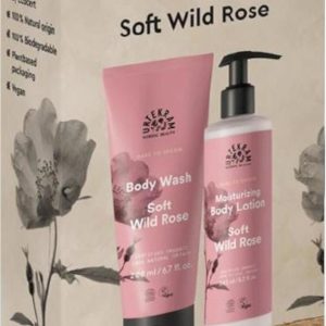 Urtekram Dárková sada Divoká růže sprchový gel a tělové mléko 1 ks