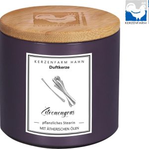 Kerzenfarm Přírodní svíčka Lemongrass, pískové sklo 1 ks, 6,5 cm