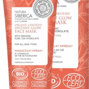 Natura Siberica Rozjasňující pleťová maska s okamžitým efektem pro všechny typy pleti 75 ml