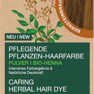 Logona Prášková barva na vlasy Jantarově hnědá, 06 2x50g