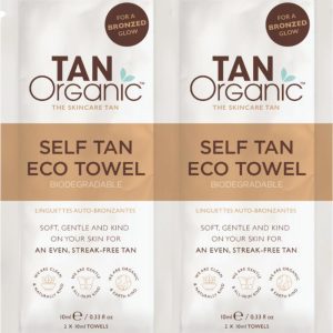TanOrganic Samoopalovací ekologické ubrousky 2 x 10ml