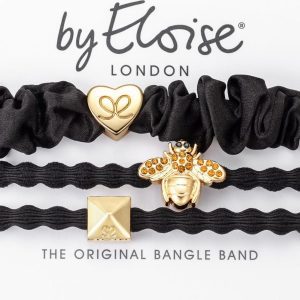 By Eloise London Gumičky do vlasů Bee Black 3ks