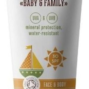 WOODEN SPOON Opalovací tělové mléko Baby & Family SPF 30 100 ml