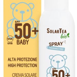 SolarTea Opalovací krém pro děti SPF 50+, bez vůně 100 ml, sprej