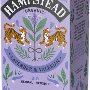 Hampstead Tea London BIO bylinný čaj s levandulí a kozlíkem, 20ks 20g