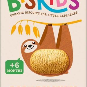 Belkorn BISkids BIO dětské celozrnné ovesné sušenky bez přidaného cukru 6M+ 120g