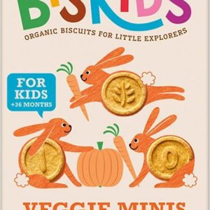Belkorn BISkids BIO dětské celozrnné mini sušenky s mrkví a dýní bez přidaného cukru 120g