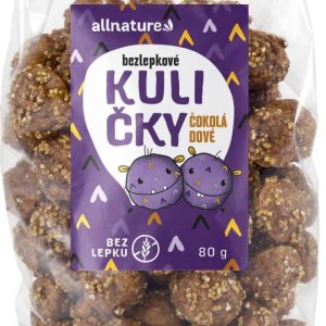 Allnature Bezlepkové Kuličky čokoládové 80 g