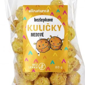 Allnature Bezlepkové Kuličky medové 80 g