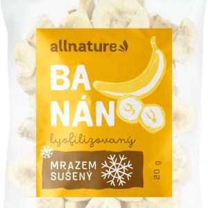 Allnature Banán sušený mrazem plátky 20 g