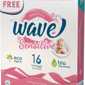 Wave Prací proužky bez vůně Sensitive na 16 praní 16 praní