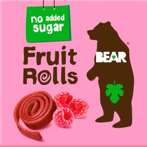 BEAR Ovocné rolované plátky malina 5*20 g