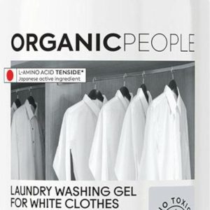 Organic People Eko prací gel na bílé prádlo – Organická vodní lilie a japonská rýže 1000 ml