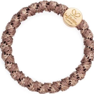 By Eloise London Gumička Gold Circle Woven Mocha 1 ks