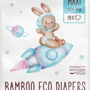 WOODEN SPOON Woopies dětské EKO plenky MAXI (12+ kg) 28 ks