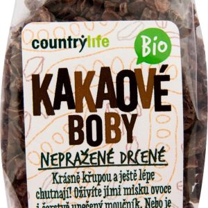 Country Life Kakaové boby nepražené drcené BIO 100 g