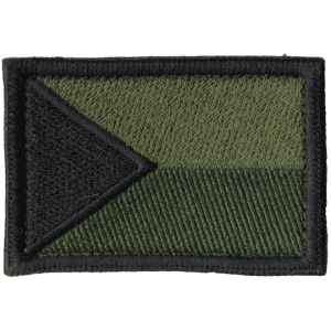 Nášivka: Vlajka Česká republika [64×44] [bsz] olivová | černá