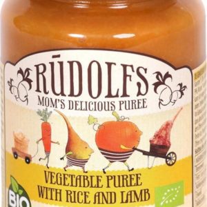Rudolfs BIO Zelenina s rýží a jehněčím masem 190 g