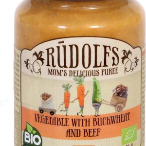 Rudolfs BIO Zelenina s pohankou a hovězím masem 190 g