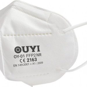 OUYI respirátor FFP2 bílý 5-vrstvý univerzální 5 ks