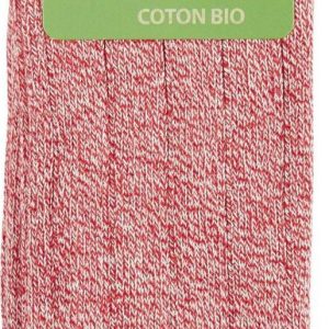 NATURA VIDA PONOŽKY ORGANIC COTTON REGULAR ROUGE 35-38 1 ks