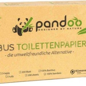 Pandoo Bambusový toaletní papír 3vrstvý 8 rolí