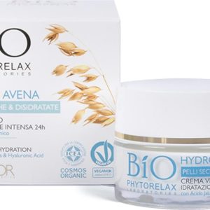 Phytorelax Laboratories Hydratační pleťový krém s ovesnými vločkami a kyselinou hyaluronovou 50 ml