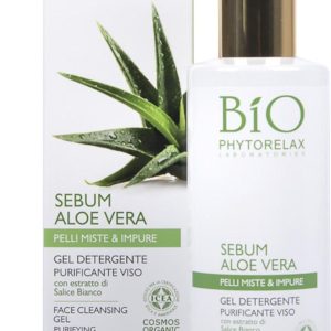 Phytorelax Laboratories Čistící pleťový gel na smíšenou a aknozní pleť s aloe vera 200 ml